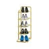 SOGA 5 Tier Gold-Plated Metal Shoe Organizer