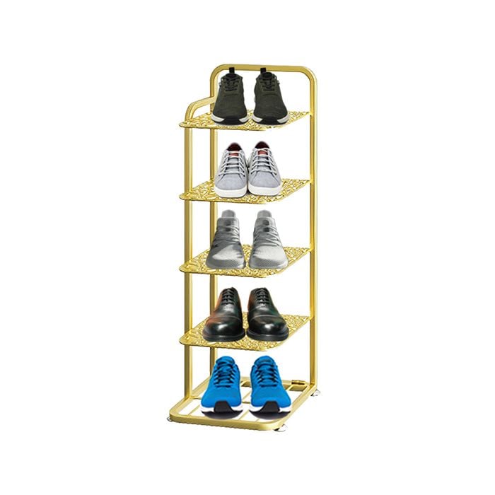 SOGA 5 Tier Gold-Plated Metal Shoe Organizer