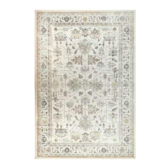 Fab Habitat 120x180cm Multicoloured Pasadena Distressed Machine Washable Rug