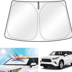 Windshield Sun Shade for Toyota Kluger 2021-Onwards Blocks UV Rays Visor Protector Foldable Sunshade