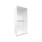 Bedford 900mm White 2 Door Wardrobe Shell