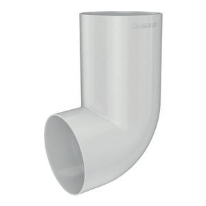 Marley 80mm 95° Gull Grey FF Downpipe Socket Bend