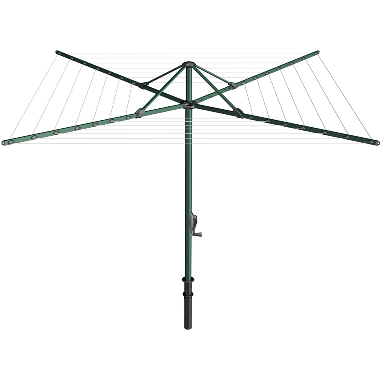 TopDry 46m 7 Line Evergreen Rotary Clothesline product image