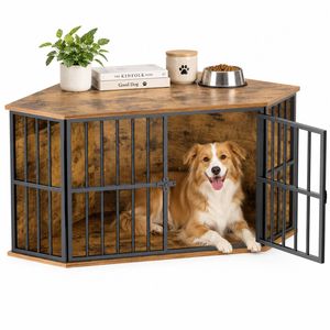 Advwin Dog Crate Furniture Heavy Duty Dog Cage Sturdy Dog Kennel