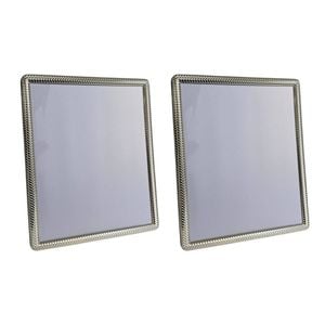 2PK SS Collective Silver Braided Textured Modern Photo Frame Rectangle 8x10