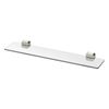 Mondella Brushed Nickel Overture Glass Shower Shelf