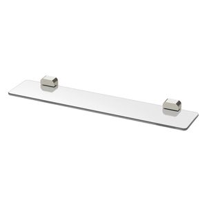 Mondella Brushed Nickel Overture Glass Shower Shelf