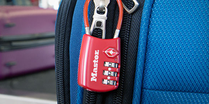 Bag with luggage lock