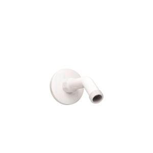 Shower Accessory Wall Plate Tube & Arm 45 Degree - White
