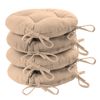 Harbour Housewares Round Dining Chair Seat Cushions - Pack Of 4