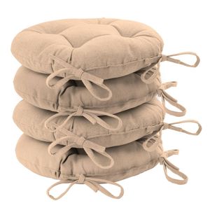 Harbour Housewares Round Dining Chair Seat Cushions - Pack Of 4