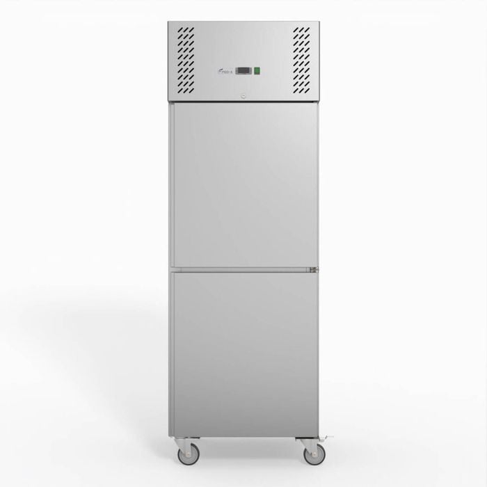 FED-X Stainless Steel Two Door Upright Freezer 388L XURF600S1V
