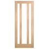 Corinthian 2340 x 720 x 35mm Internal Door White Oak Moda Clear Glass AMODG18