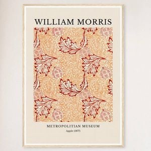 Galrie William Morris Apple Print from Metropolitan Museum (1877) - Elegant Wall Art, Wood Frame, A0 84 x 119cm (33 x 47inch)