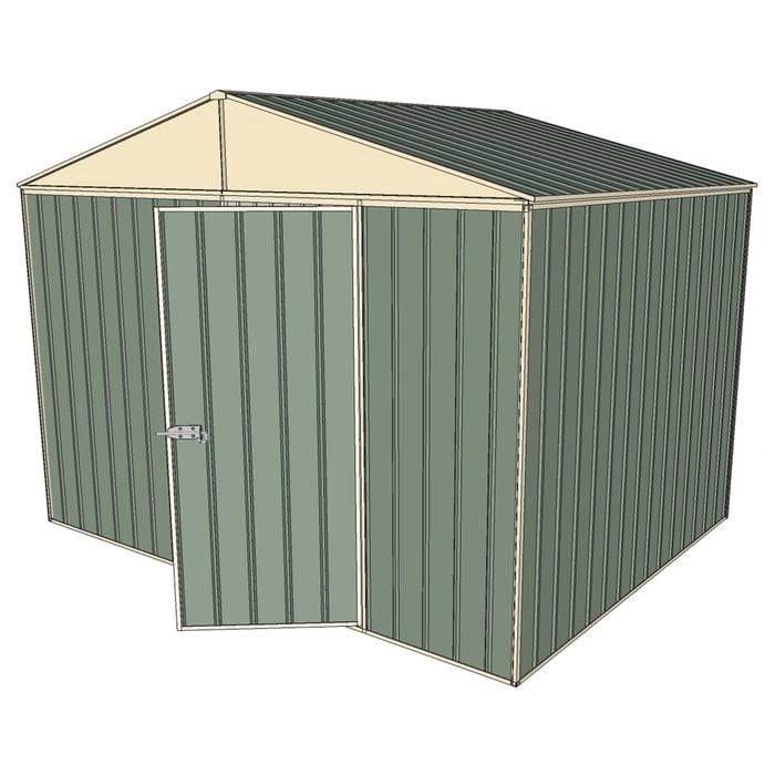 Build-a-Shed 3.0 x 2.3 x 2.3m Gable No Side Doors Shed - Green