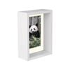 Nicola Spring 5" x 7" White 3D Deep Box Photo Frame - 4" x 6" Mount