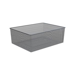 Flexi Storage Home Solutions 410 x 185 x 535mm Black 2 Runner Mesh Basket