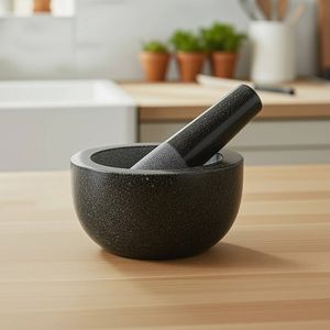 Large Pestle and Mortar Set in Granite Stone
