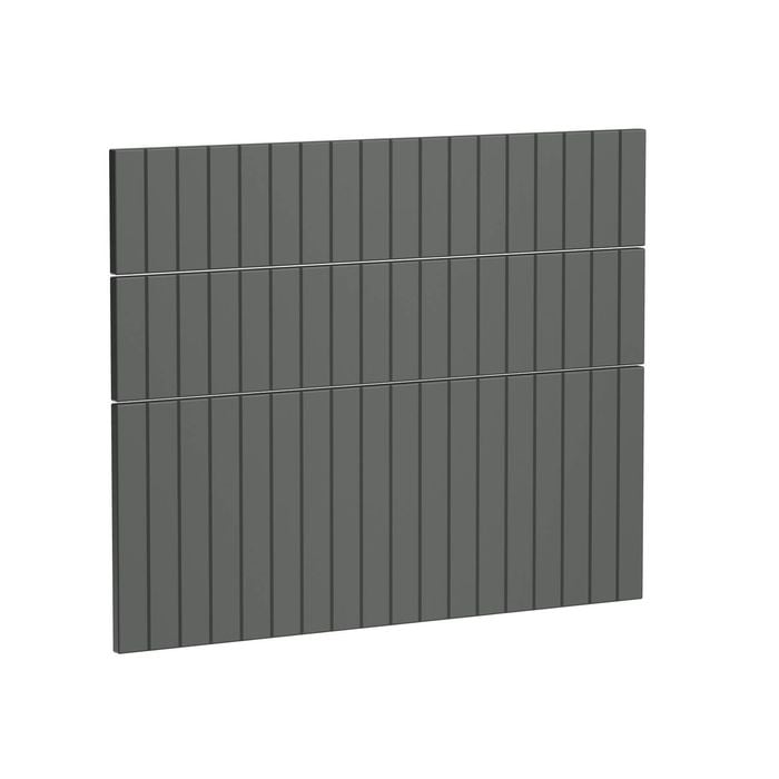 Kaboodle 900mm Grey Fig V-Groove 3 Drawer Panels