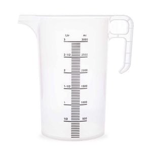 3l Measuring Jug Heavy Duty Clear Plastic Propylene Food Grade Bpa 5 Pro-jug