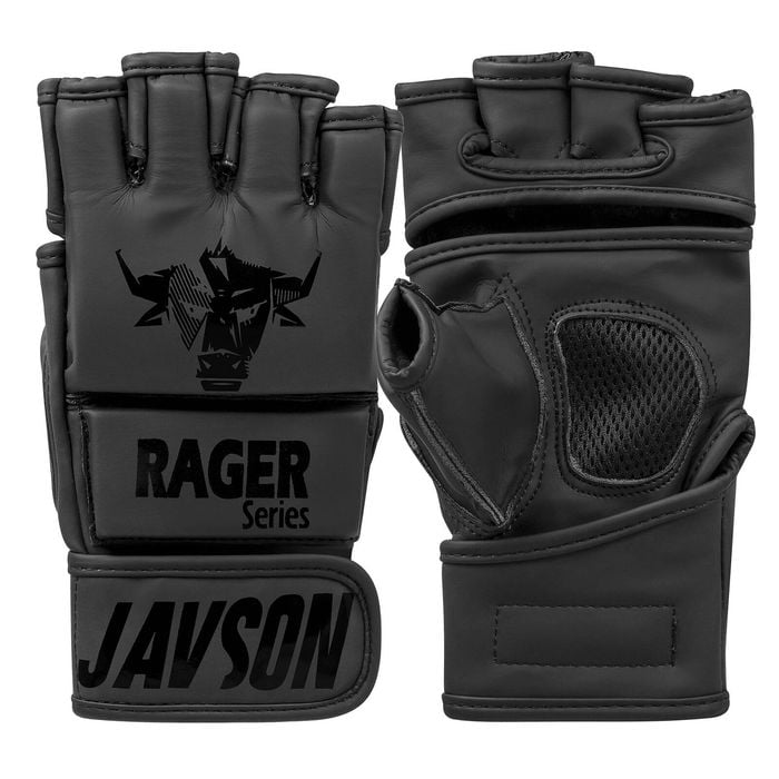 MMA Gloves Grappling Sparring Boxing Bag Mix Martial Arts by Javson - Black L/XL