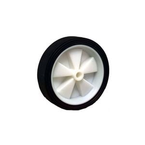 Move It 150mm Black Rubber Tyre with White Plastic Centre