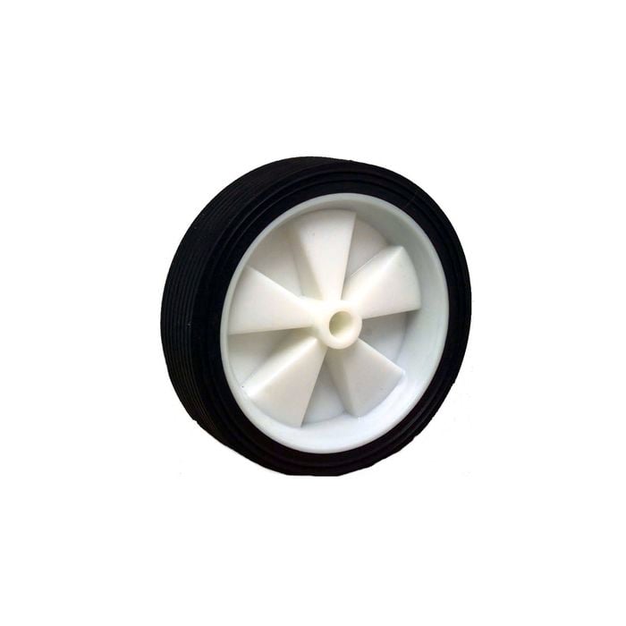 Move It 150mm Black Rubber Tyre with White Plastic Centre