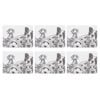 Ashdene Peeking Pups Set Of 6 Placemats