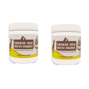 2PK Mio's Nature Turmeric Bone Broth Nutritional Powder for Pet Cats/Dogs 120g