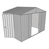 Build-a-Shed 3.0 x 2.3 x 2.3m Double Sliding and Single Hinge Door Narrow Shed - Zinc