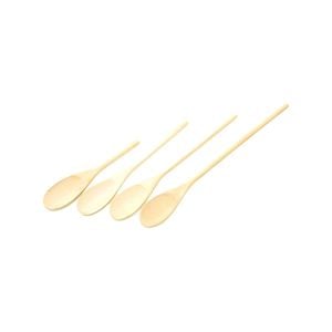 4pc Cuisena Wooden 20.5/25.5/30.5/35.5cm Spoon Set - Cream