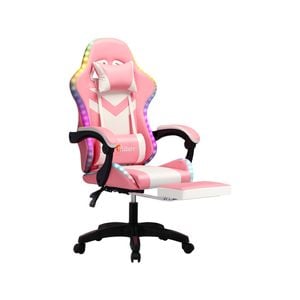 Oikiture 8-Points Massage Gaming Chair LED