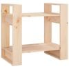 vidaXL Solid Wood Pine Book Cabinet/Room Divider Bookcase Shelf Rack Storage