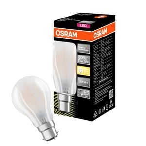 Osram 6.5W 806lm Warm White LED A Shape Frosted Filament B22 Light Globe