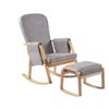 Rocking Accent Chair with Footstool