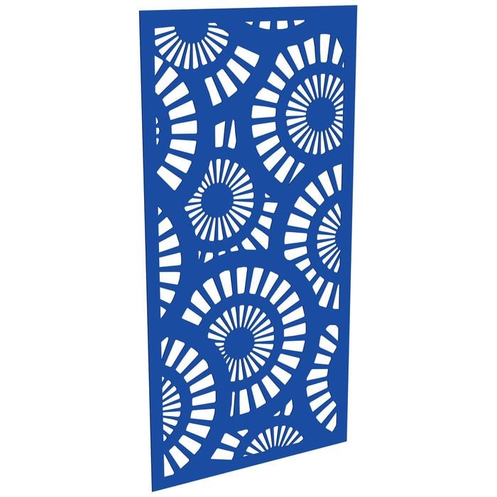 ProtectorAl 300-1200w x 1201-2400h Light Blue/Gloss White Sunburst Unframed Composite Deco Panel
