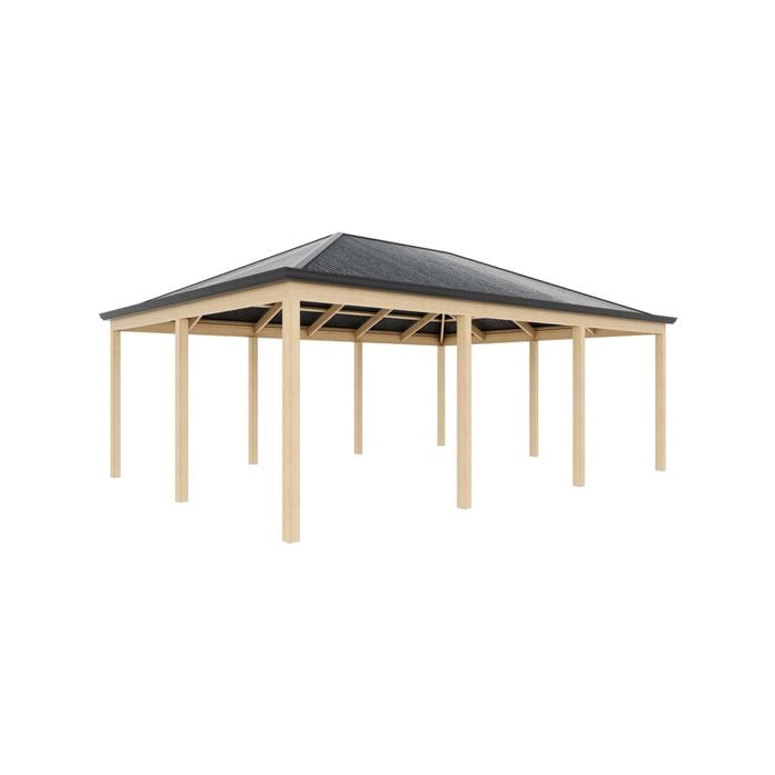 Softwoods 7.8 x 4.9m Hip Ends Gazebo Kit