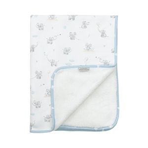 Living Textiles Sherpa Blanket - Elephant Playtime