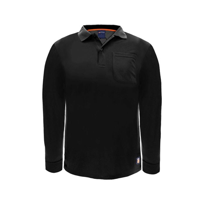Citeco Black Dry Fit Short Long Polo - X-Large