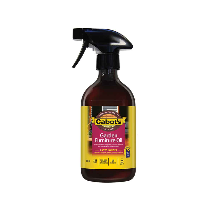 Cabot's 500ml New Natural Garden Furniture Oil Trigger Pack