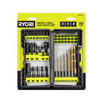 Ryobi 50 Piece Impact Drill And Drive Set