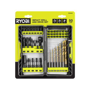 Ryobi 50 Piece Impact Drill And Drive Set