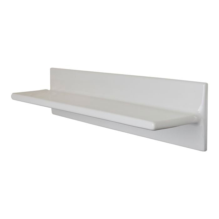 Roberts Designs 400 x 100mm White Ceramic Shelf Tile