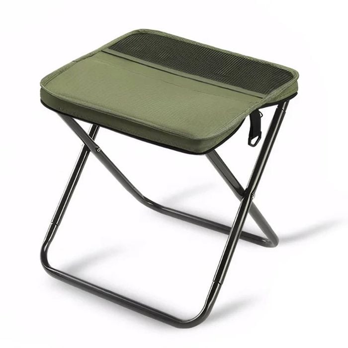 Portable Folding Backpack Stool Green
