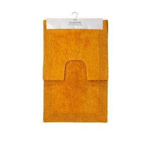 J.Elliot 2000GSM 2 Pce Dawson 100% Cotton Bath Mat Set Mustard