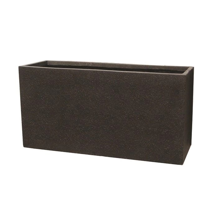 Northcote Pottery 80 x 31 x 36cm Black Precinct Lite Terrazzo Trough