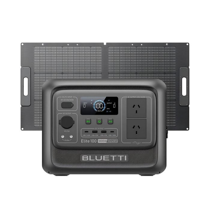 Bluetti Elite 100 V2 Power Station and 100W Solar Panel