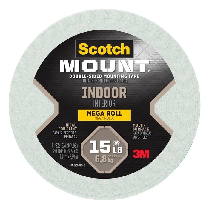 Scotch 19mm x 8.8m Indoor Double Sided Mounting Tape