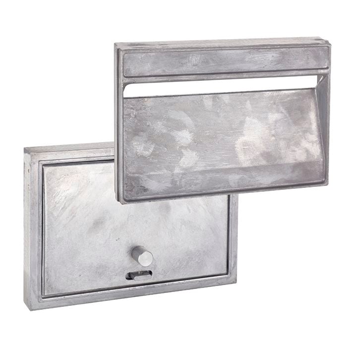 Sandleford 160 x 235mm Aluminium Brick-In Letterbox Set