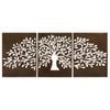 Tuscan Path Rust 3 Piece Tree of Life Wall Art